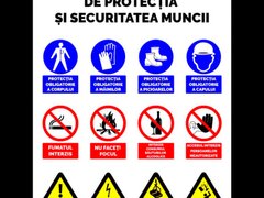 Panou pentru respectarea respectarea regulilor de protectia si securitatea muncii